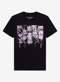 Death Note Character Panels Boyfriend Fit Girls T-Shirt | Trending Graphic Tee For Fans