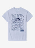 Disney Moana Maui Line Art T-Shirt | Trending Graphic Tee For Fans