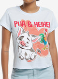 Moana 2 Pua & Heihei Duo Skimmer Girls T-Shirt | Trending Graphic Tee For Fans