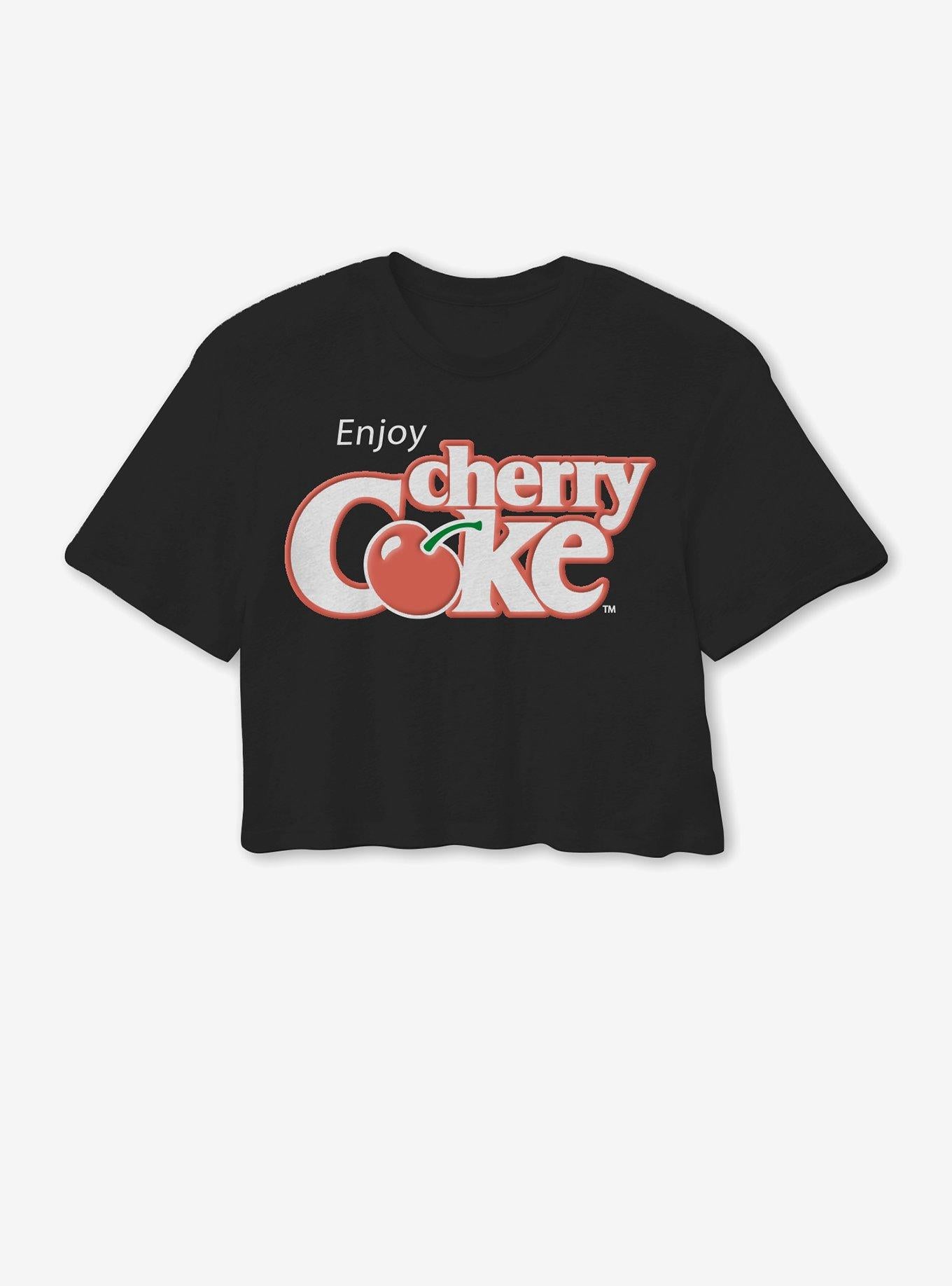 Coca-Cola Cherry Coke Logo Girls Skimmer T-Shirt | Trending Graphic Tee For Fans