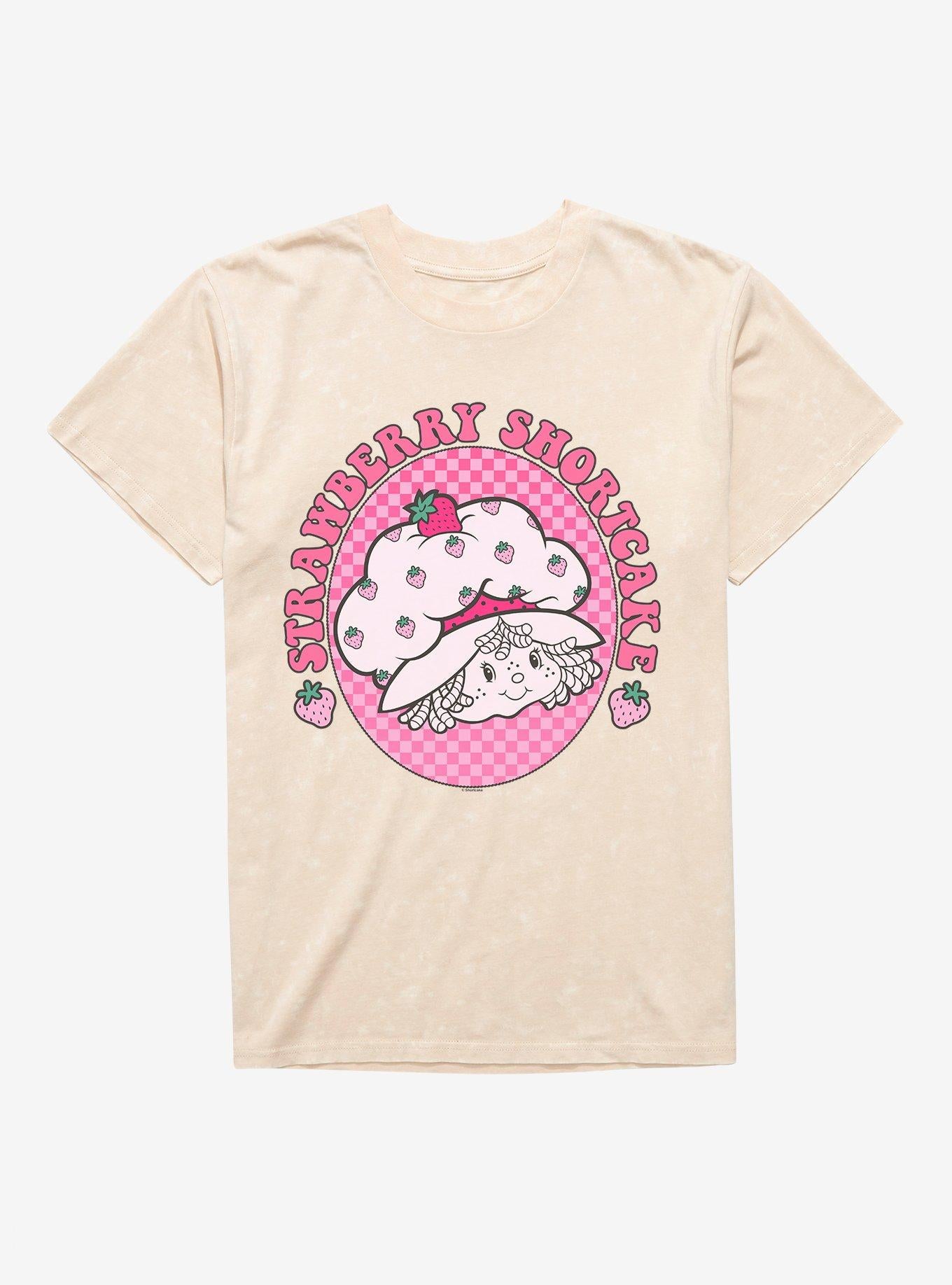 Strawberry Shortcake Pink Berries Mineral Wash T-Shirt | Trending Graphic Tee For Fans