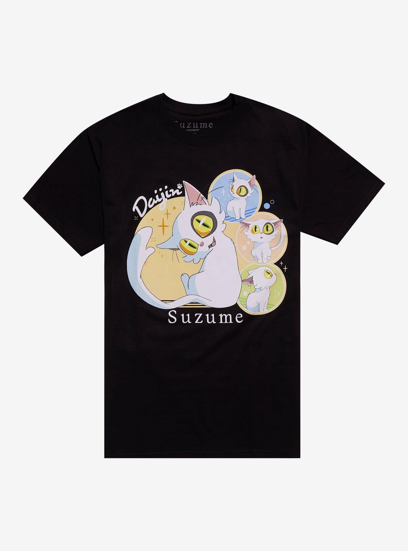 Suzume Daijin Collage T-Shirt | Trending Graphic Tee For Fans