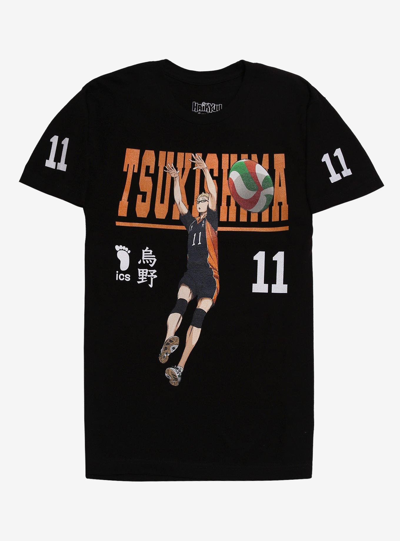 Haikyu!! Tsukishima Jersey Double-Sided T-Shirt | Trending Graphic Tee For Fans