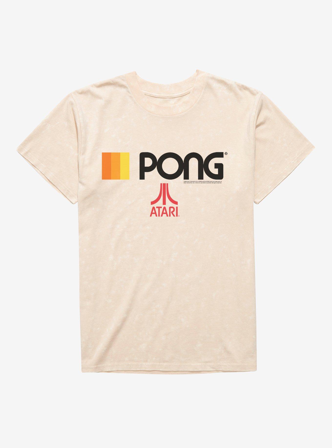 Atari Pong Mineral Wash T-Shirt | Trending Graphic Tee For Fans