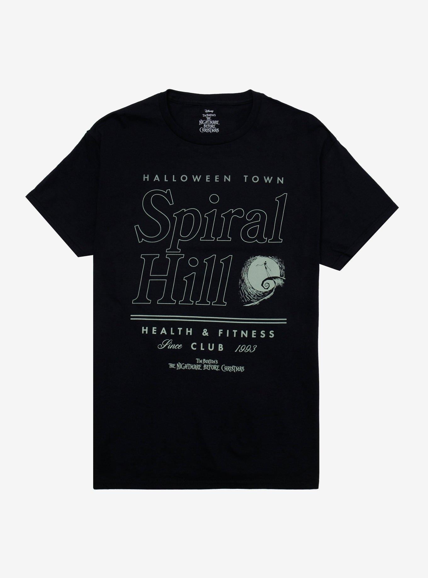 The Nightmare Before Christmas Spiral Hill Fitness T-Shirt | Trending Graphic Tee For Fans