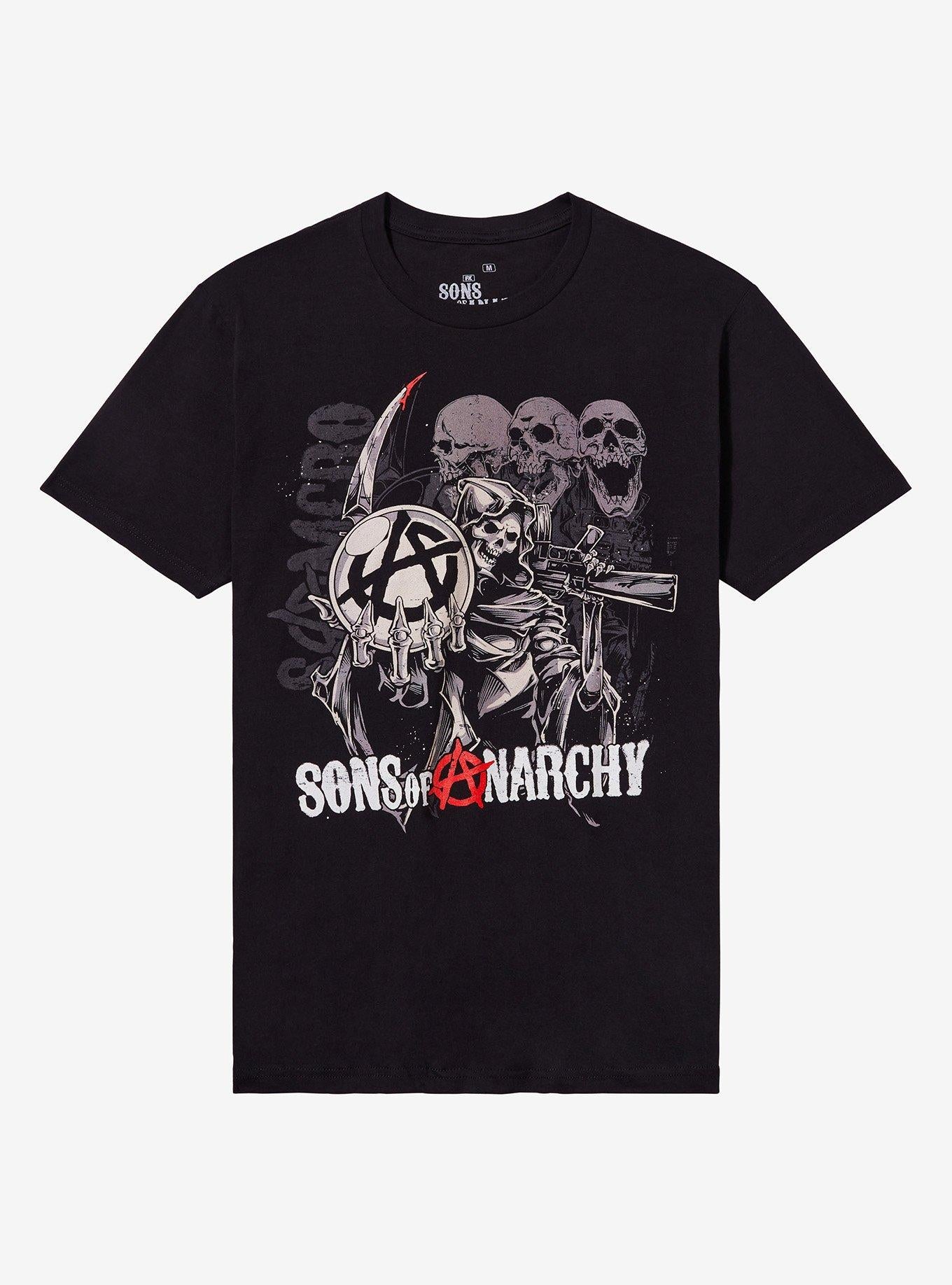 Sons Of Anarchy Grim Reaper Skeletons T-Shirt | Trending Graphic Tee For Fans