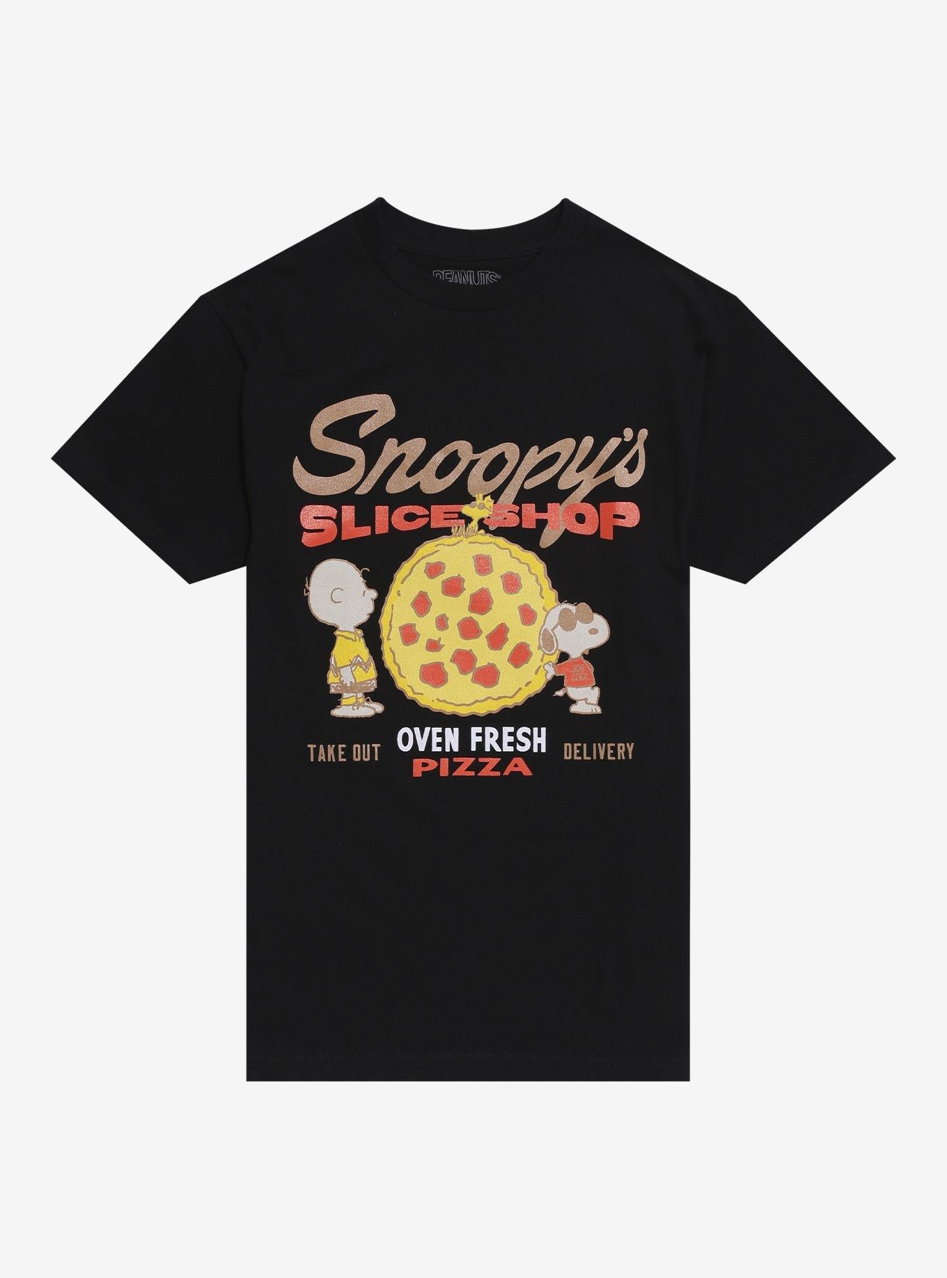 Peanuts Snoopy Pizza T-Shirt | Trending Graphic Tee For Fans