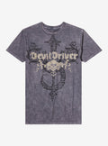 DevilDriver Skull Trio Relaxed Fit Girls T-Shirt | Trending Graphic Tee For Fans