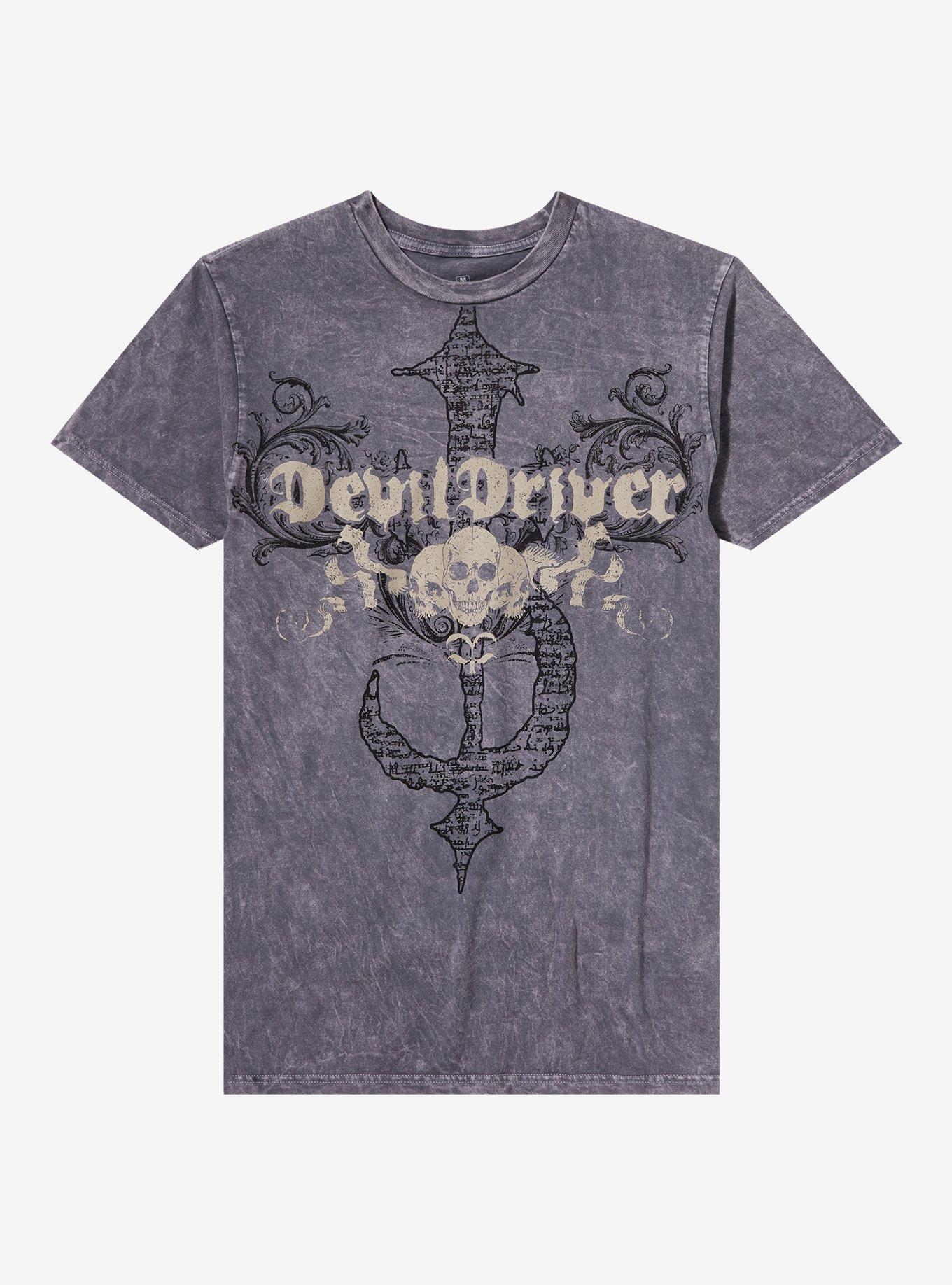 DevilDriver Skull Trio Relaxed Fit Girls T-Shirt | Trending Graphic Tee For Fans