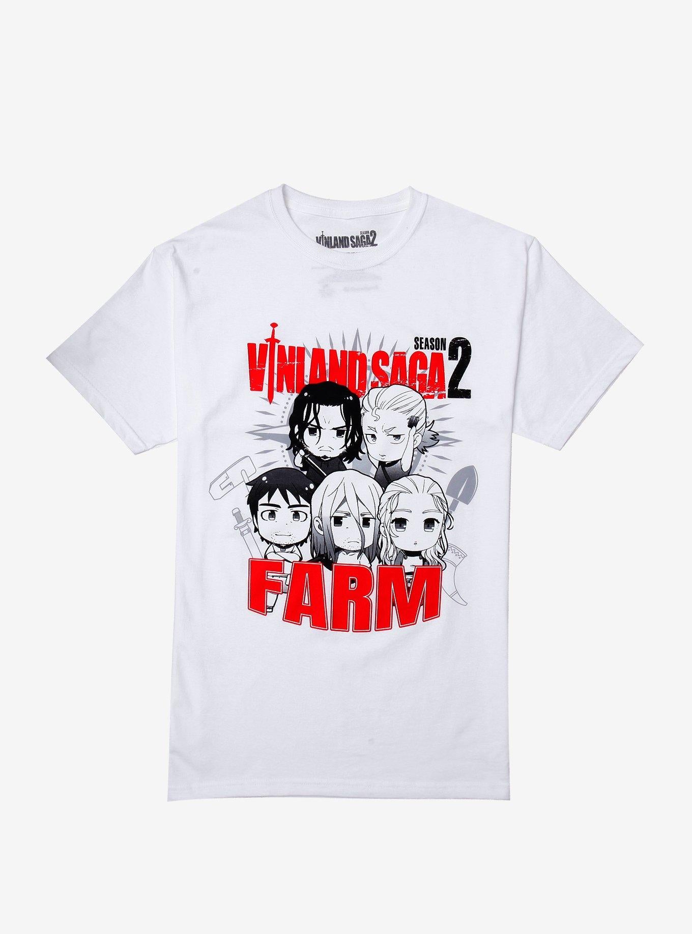 Vinland Saga Season 2 Farm Chibi Characters T-Shirt | Trending Graphic Tee For Fans