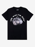 Pygmy Hippo Buffering By Goodie Two Sleeves T-Shirt | Trending Graphic Tee For Fans