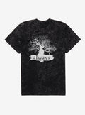 Harry Potter The Language Of Flowers Always Mineral Wash T-Shirt | Trending Graphic Tee For Fans