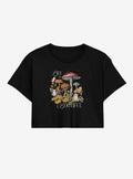 Life Is Bootiful Mushroom Girls Crop T-Shirt | Trending Graphic Tee For Fans