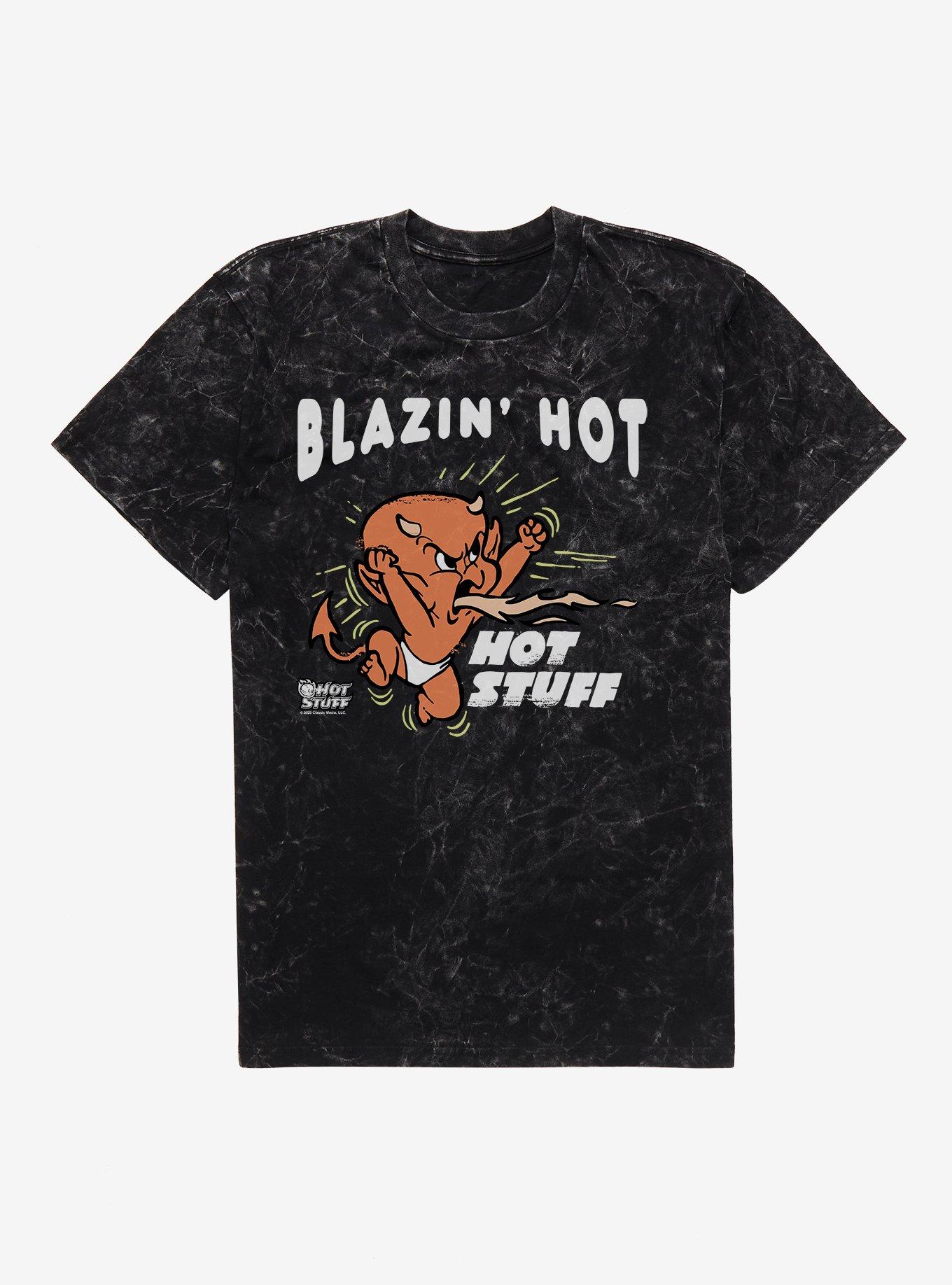 Hot Stuff Blazin' Hot Mineral Wash T-Shirt | Trending Graphic Tee For Fans
