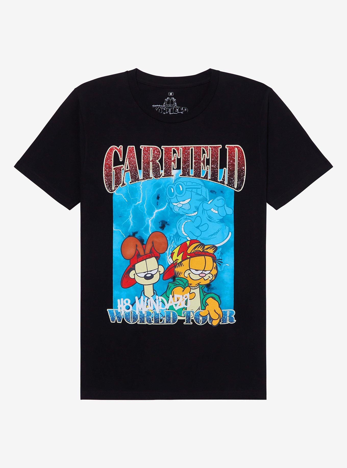 Garfield H8 Mundaze World Tour Boyfriend Fit Girls T-Shirt | Trending Graphic Tee For Fans