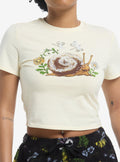 Thorn & Fable Lace Snail Girls Baby T-Shirt | Trending Graphic Tee For Fans