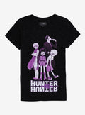 Hunter X Hunter Purple Tonal Speckle Boyfriend Fit Girls T-Shirt | Trending Graphic Tee For Fans