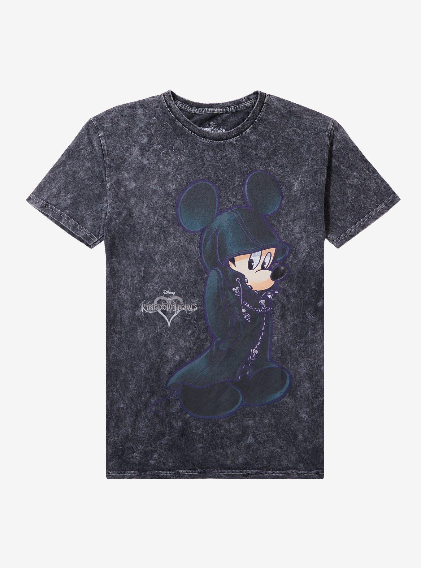 Disney Kingdom Hearts Mickey Mouse Hood Mineral Wash Girls T-Shirt | Trending Graphic Tee For Fans