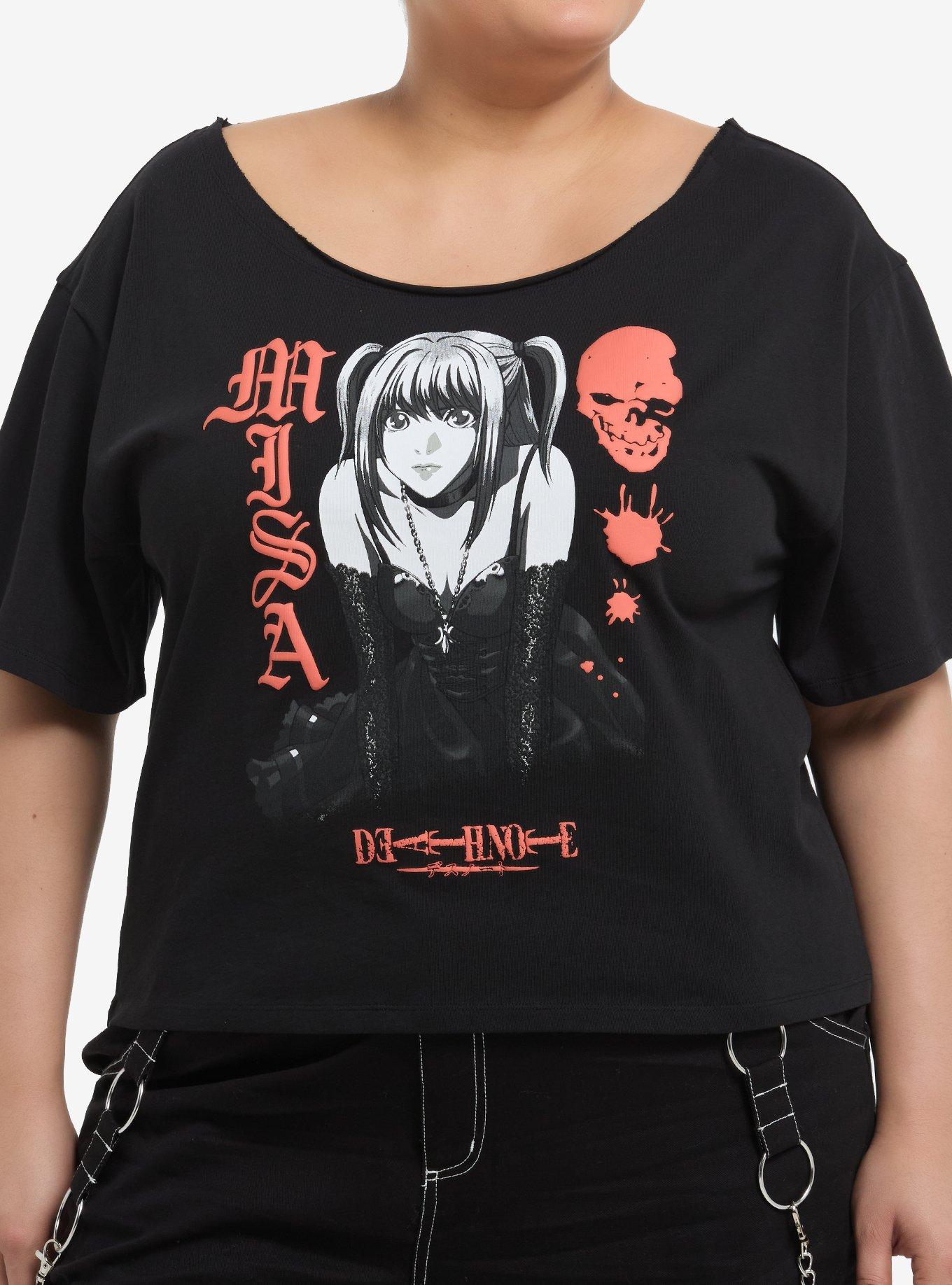 Death Note Misa Off-The-Shoulder Girls Plus Size T-Shirt | Trending Graphic Tee For Fans