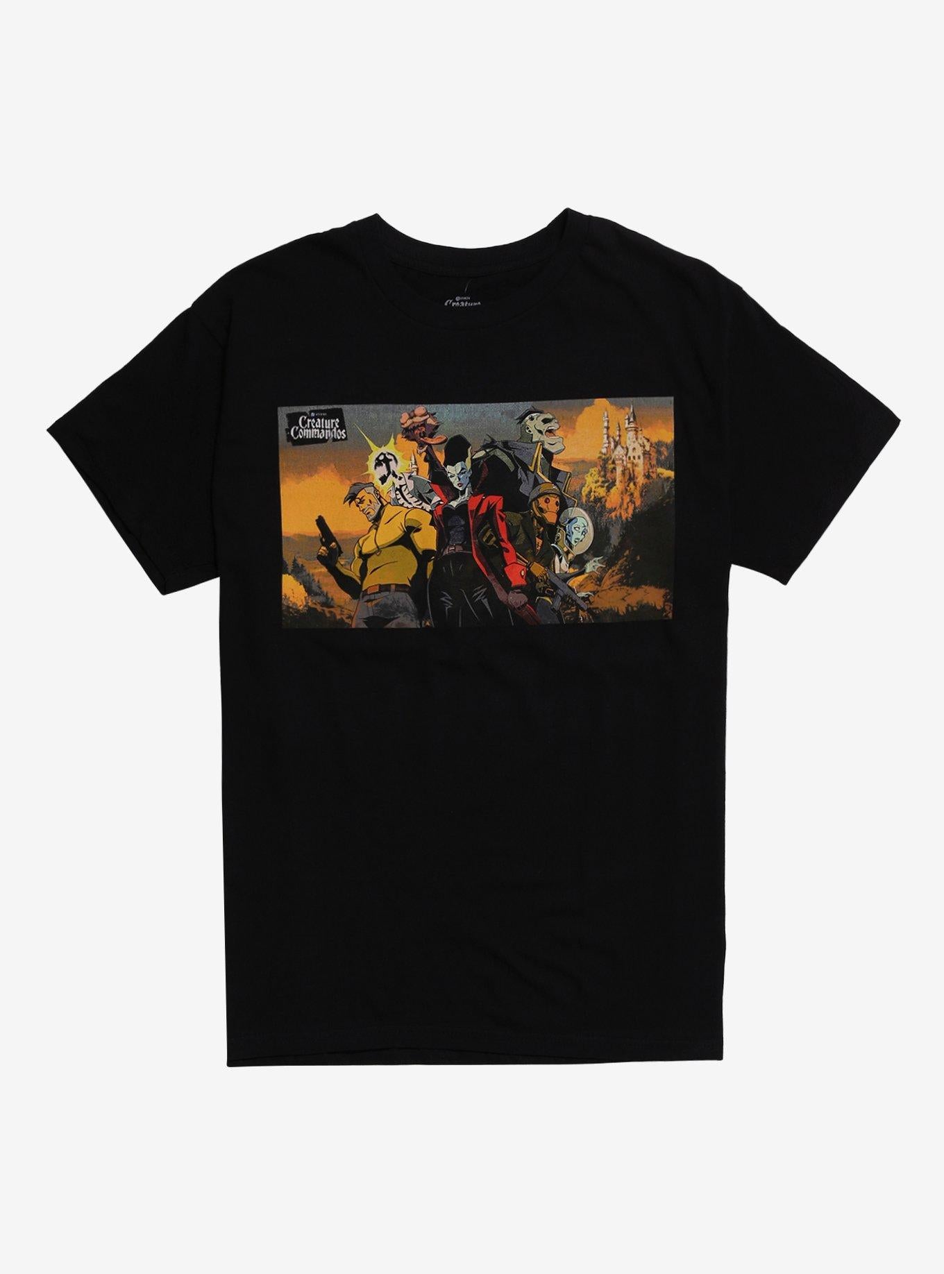 DC Comics Creature Commandos Characters T-Shirt | Trending Graphic Tee For Fans