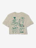 Squid Game 2 Cream Mineral Wash Girls Skimmer T-Shirt | Trending Graphic Tee For Fans