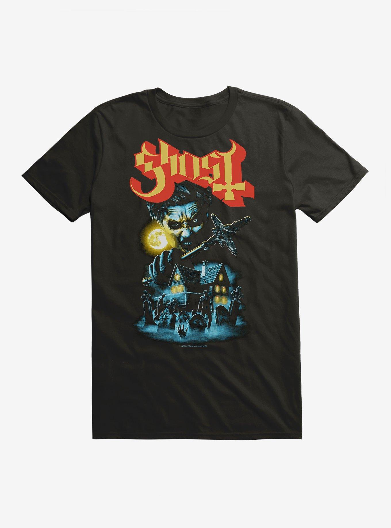 Ghost By The Cemetary T-Shirt | Trending Graphic Tee For Fans