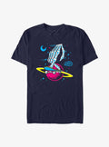 Greg Lutzka Skeletal Hand In Space T-Shirt | Trending Graphic Tee For Fans