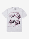 Skulls Infographic Sketches T-Shirt | Trending Graphic Tee For Fans