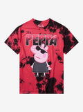 Peppa Pig Goth Tie-Dye T-Shirt | Trending Graphic Tee For Fans