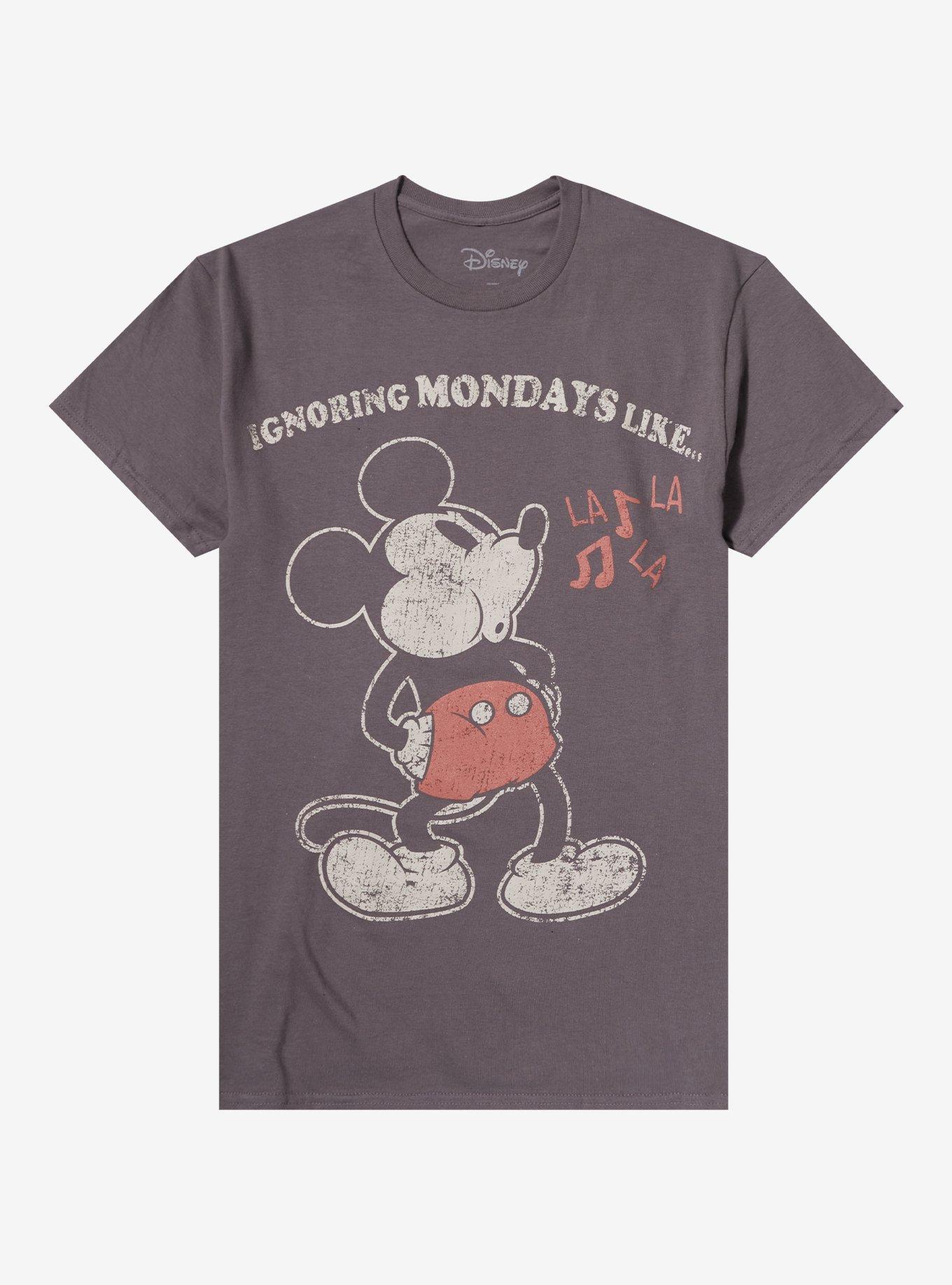 Disney Mickey Mouse Ignoring Mondays T-Shirt | Trending Graphic Tee For Fans