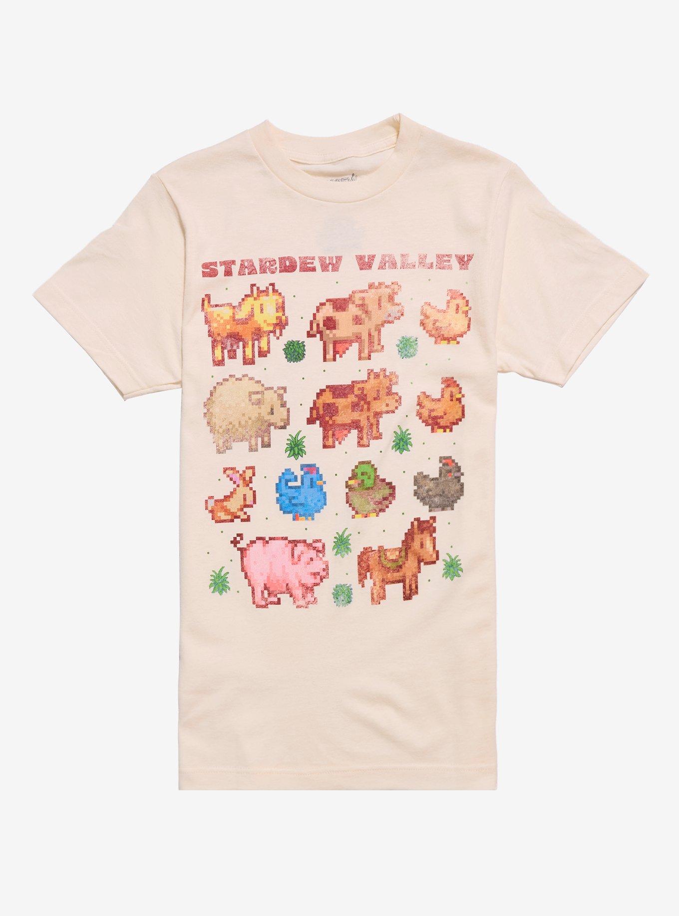 Stardew Valley Animal Grid Girls T-Shirt | Trending Graphic Tee For Fans