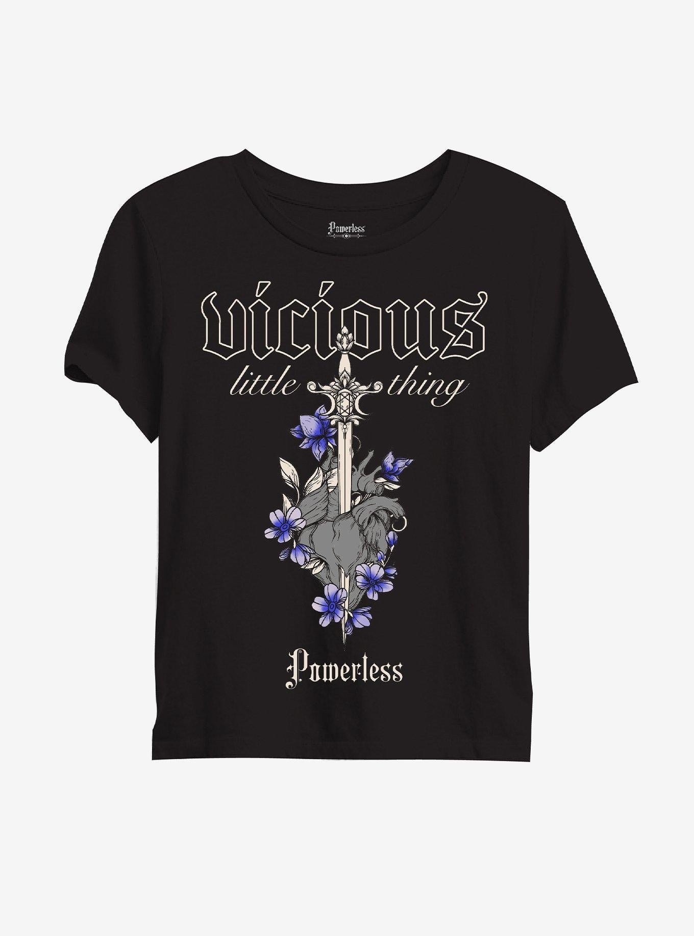 Powerless Vicious Little Thing Girls T-Shirt | Trending Graphic Tee For Fans