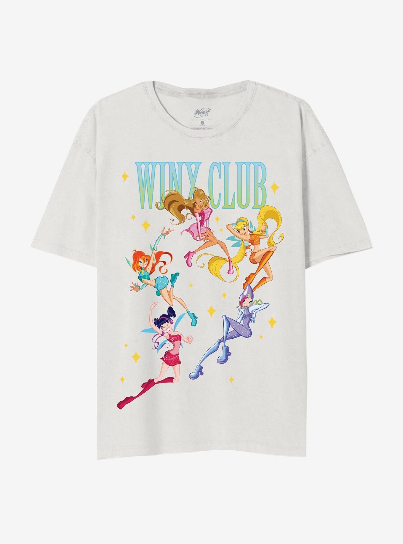 Winx Club Group Boyfriend Fit Girls T-Shirt | Trending Graphic Tee For Fans