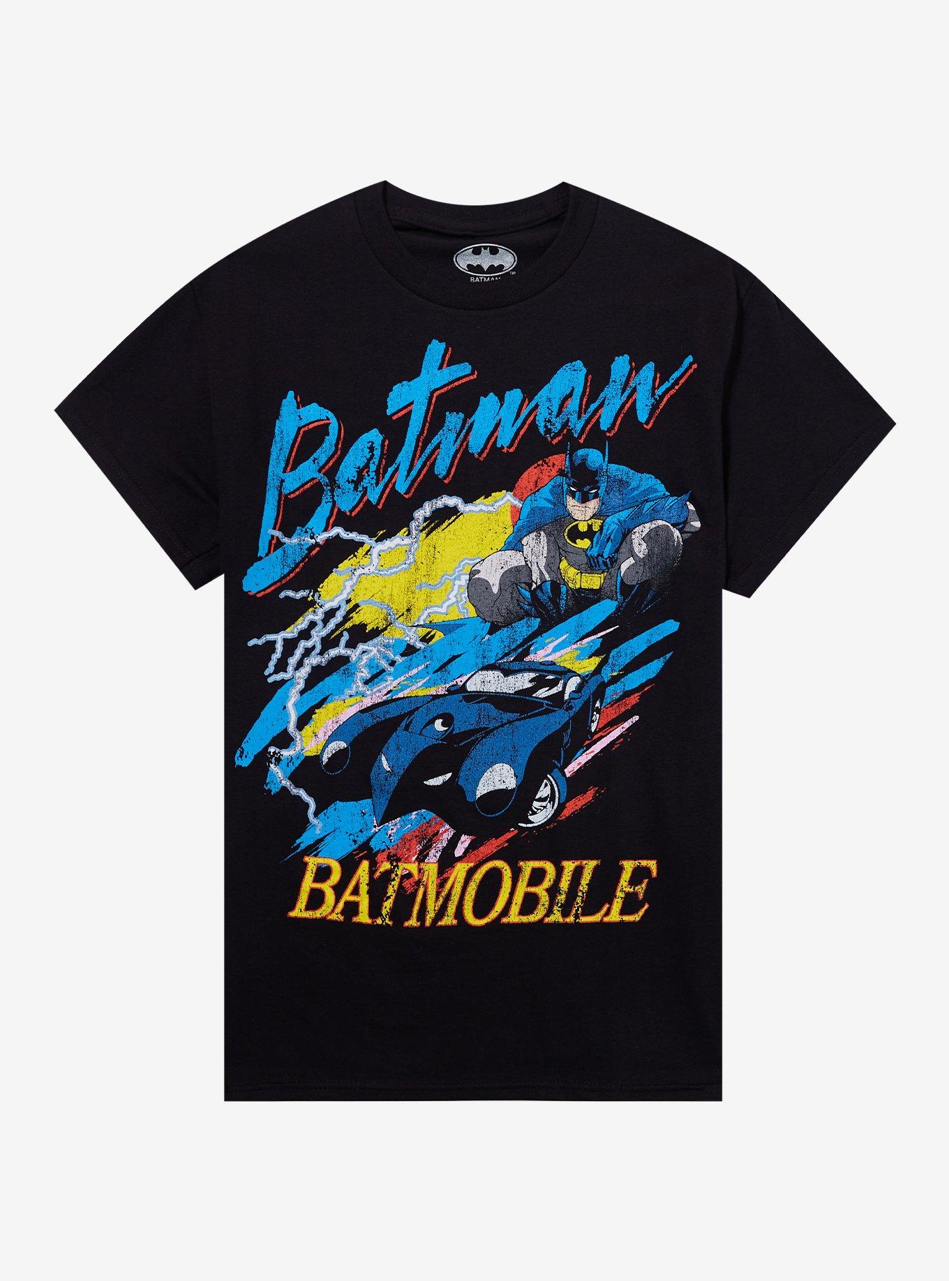 DC Comics Batman Batmobile Boyfriend Fit Girls T-Shirt | Trending Graphic Tee For Fans