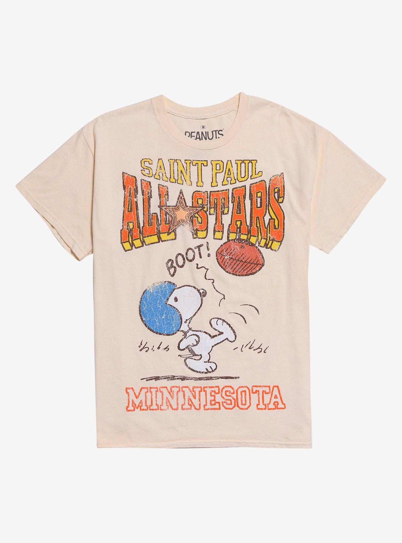Peanuts Snoopy All Stars Minnesota Vintage T-Shirt | Trending Graphic Tee For Fans