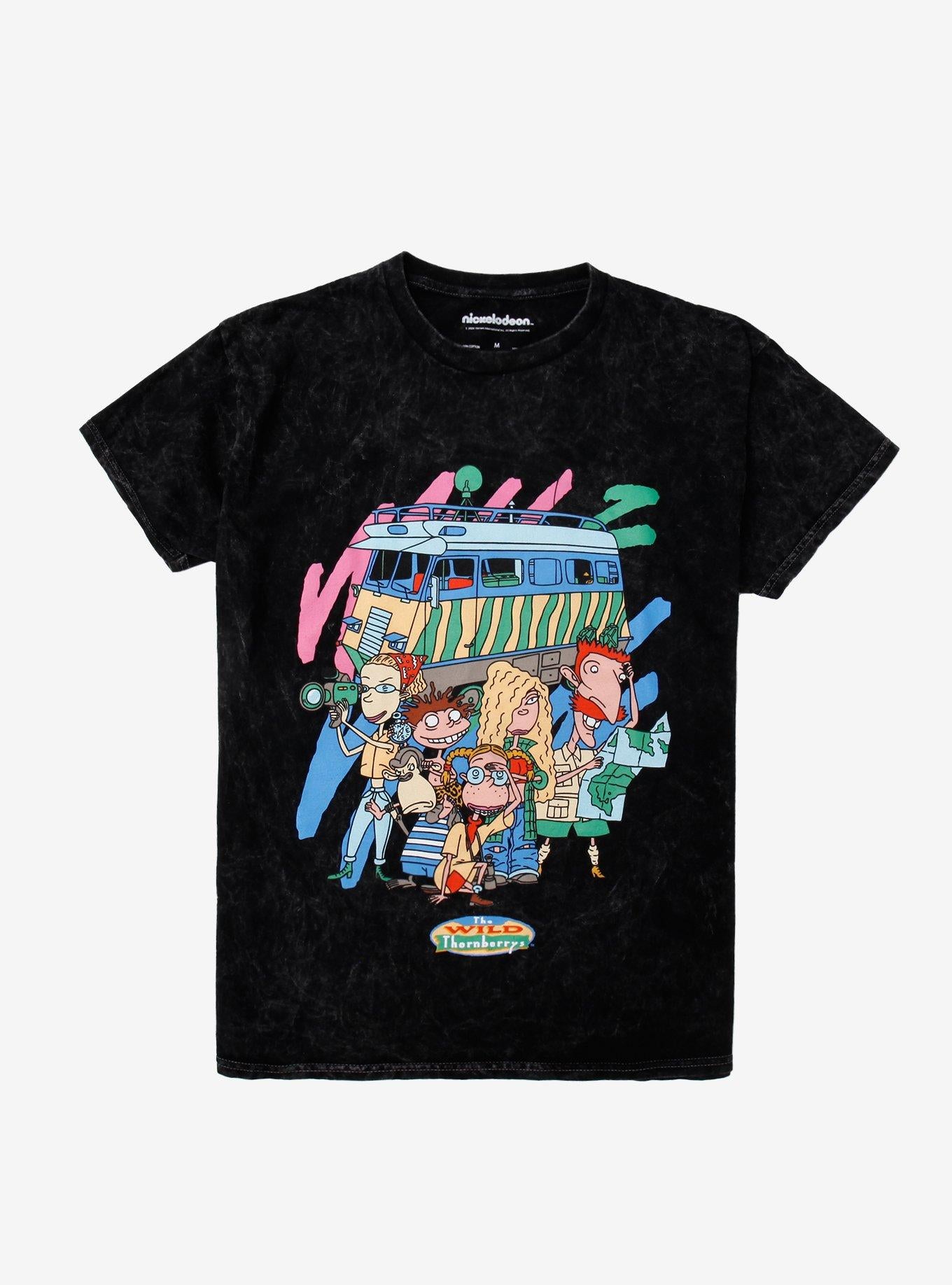 The Wild Thornberrys Group Mineral Wash T-Shirt | Trending Graphic Tee For Fans