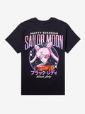 Pretty Guardian Sailor Moon Black Lady Boyfriend Fit Girls T-Shirt | Trending Graphic Tee For Fans