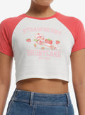 Strawberry Shortcake Wagon Girls Raglan Baby T-Shirt | Trending Graphic Tee For Fans