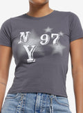 NY 97 Stars Girls Baby T-Shirt | Trending Graphic Tee For Fans