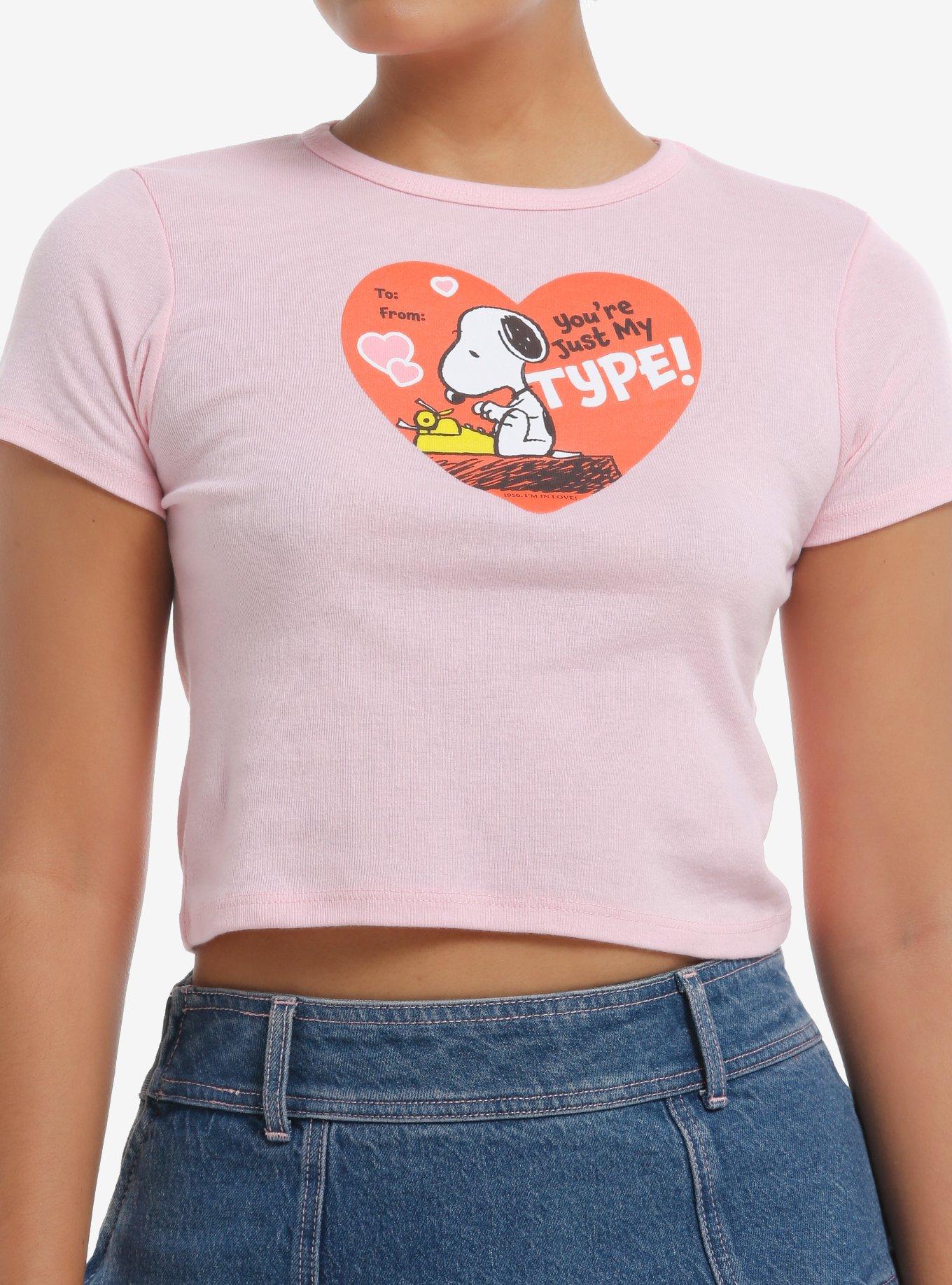 Peanuts Snoopy Valentine's Card Girls Baby T-Shirt | Trending Graphic Tee For Fans