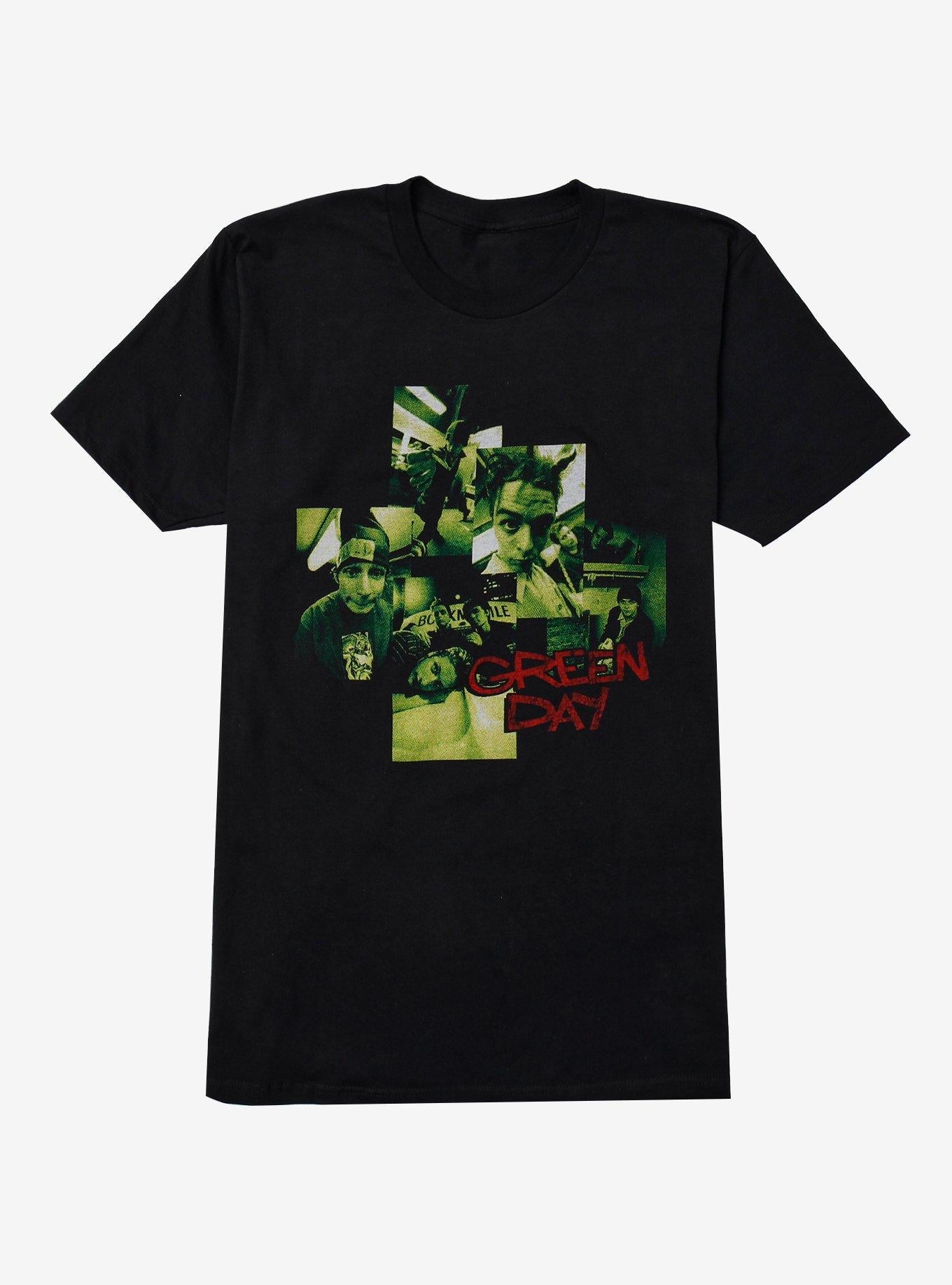 Green Day Green Photo Collage T-Shirt | Trending Graphic Tee For Fans