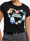 We Bare Bears Floral Heart Girls Baby T-Shirt | Trending Graphic Tee For Fans