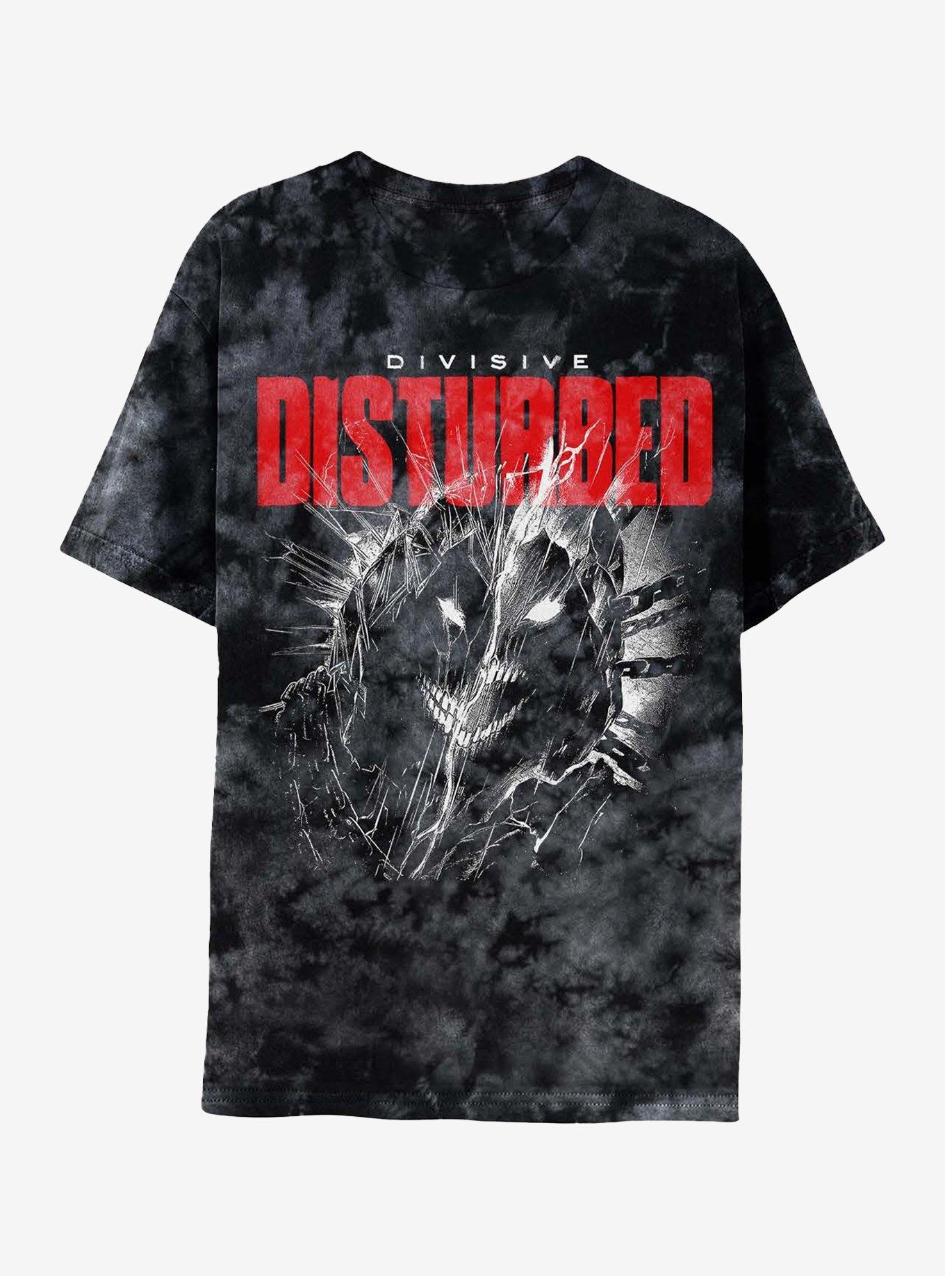Disturbed Divisive Tie-Dye T-Shirt | Trending Graphic Tee For Fans
