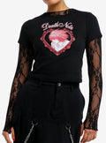 Death Note L Tonal Heart Girls Baby T-Shirt | Trending Graphic Tee For Fans