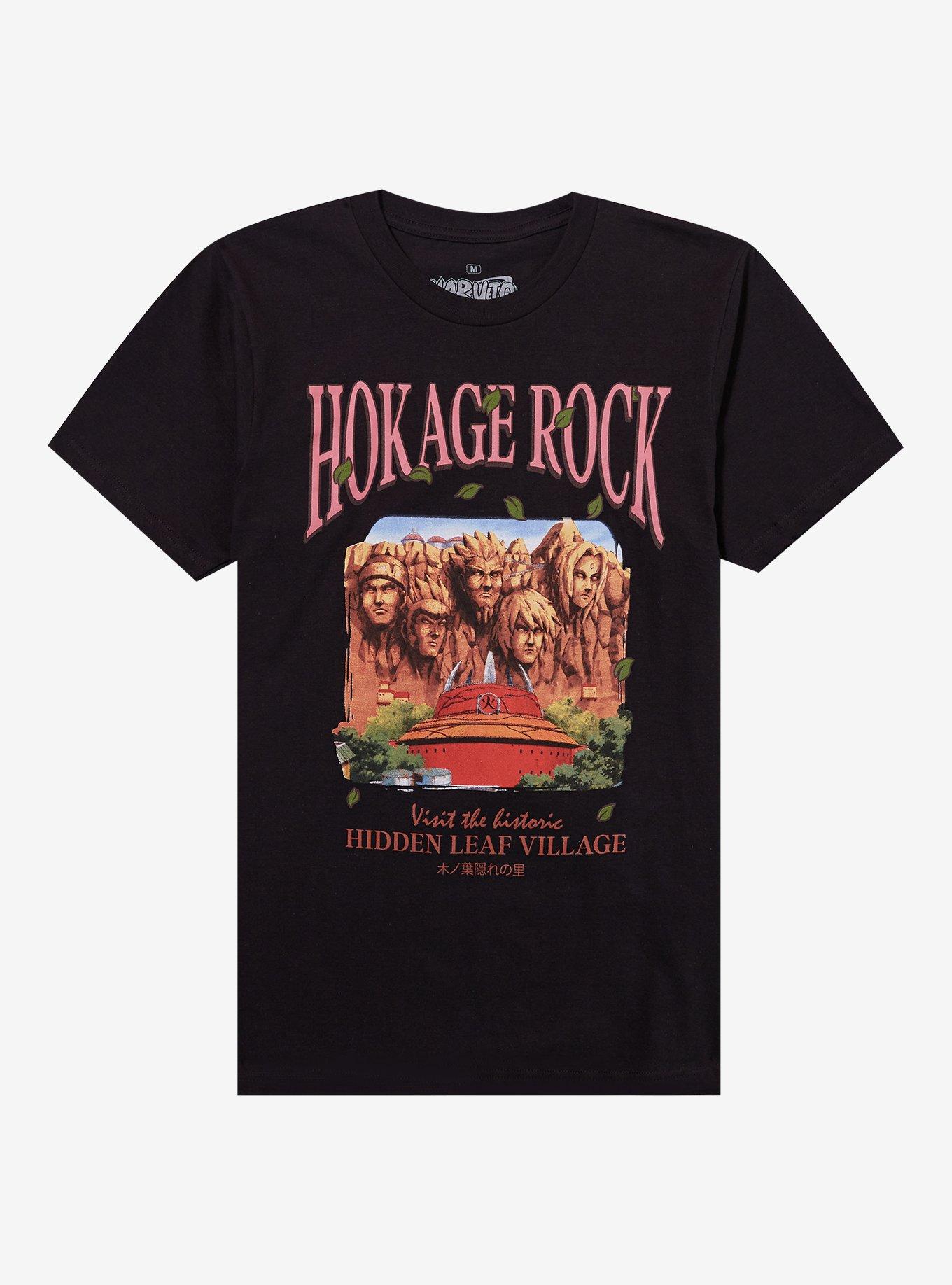 Naruto Shippuden Hokage Rock Boyfriend Fit Girls T-Shirt | Trending Graphic Tee For Fans