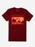 Alice In Chains Dirt Burgundy Relaxed Fit Girls T-Shirt | Trending Graphic Tee For Fans