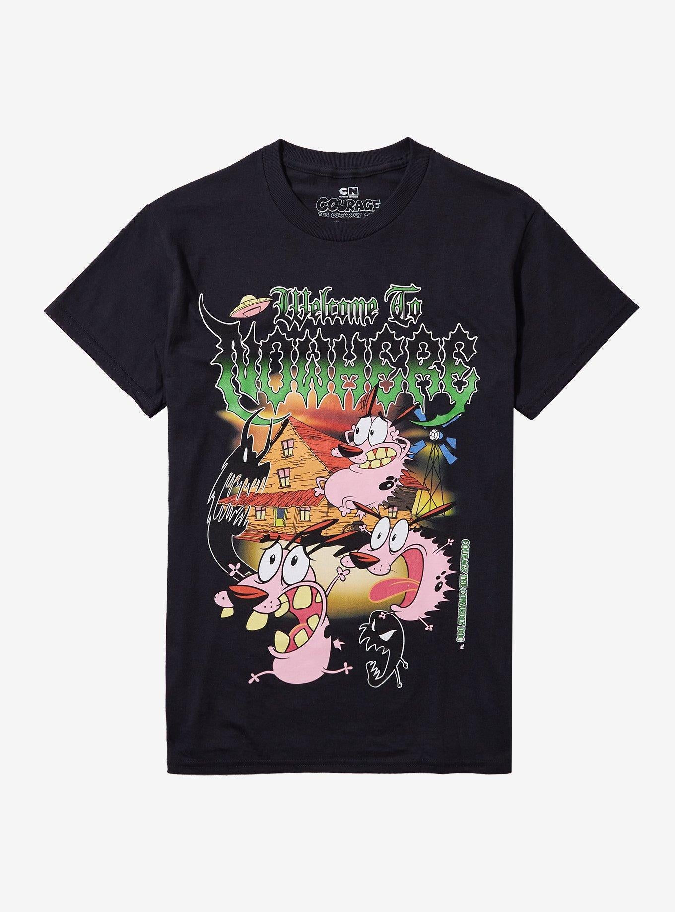 Courage The Cowardly Dog Welcome To Nowhere Girls T-Shirt | Trending Graphic Tee For Fans