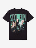 Harry Potter Slytherin Collage Boyfriend Fit Girls T-Shirt | Trending Graphic Tee For Fans