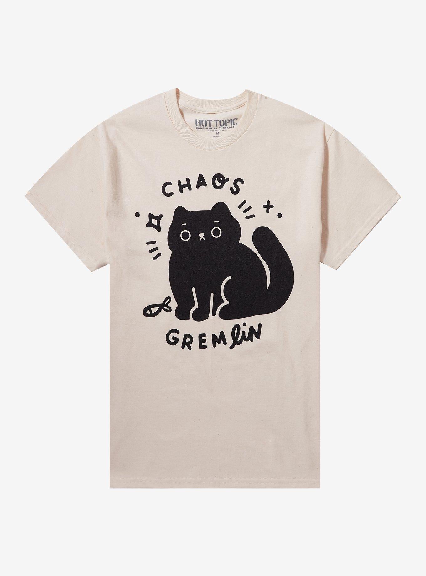 Chaos Gremlin Cat By Yayitsvica T-Shirt | Trending Graphic Tee For Fans