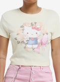 Hello Kitty Flower Frame Girls Baby T-Shirt | Trending Graphic Tee For Fans